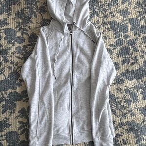 Sweaty Betty Light Gray Zip-Up Jacket